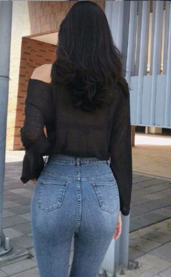 牛仔紧身裤