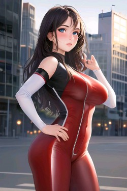 性感的二次元紧身裤美女